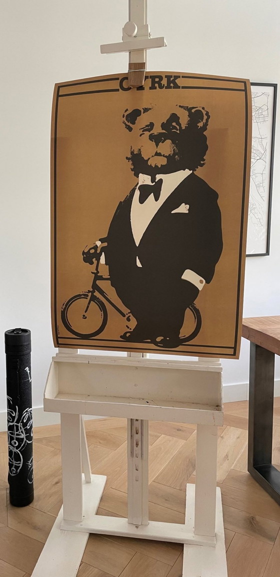 Image 1 of Poster entworfen von W. Swiezy, Zirkus 1974, Poster Nr. 03, offizielle limitierte Auflage C.500 Gedruckt 2020