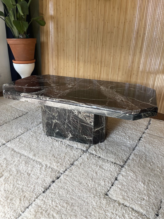 Image 1 of Vintage Rosso Levanto Marmor Couchtisch / Couchtisch