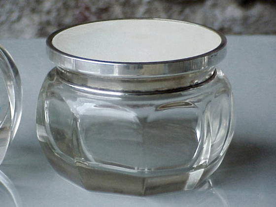 Image 1 of Seguso Italien Design Elegantes Waschtisch-Set Décò Jahre '30 in Glas