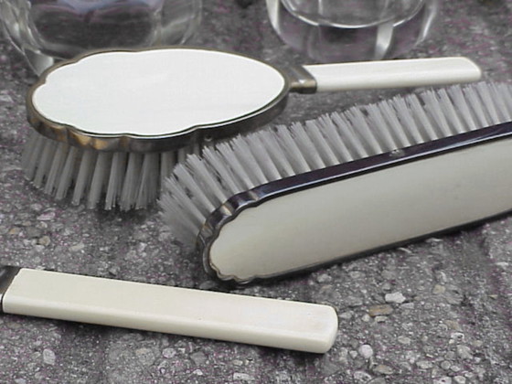 Image 1 of Seguso Italien Design Elegantes Waschtisch-Set Décò Jahre '30 in Glas