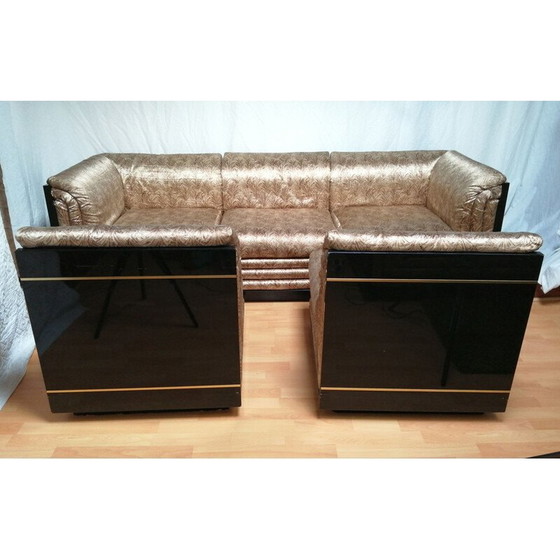 Image 1 of Modulares Sofa aus Seide von Pierre Cardin, 1970-1980er Jahre