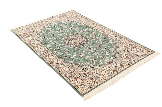 Image 1 of Elegante Perserteppich Handgeknüpft Nain 9 Lah- Size. 147 X 100 Cm –No.466214-01 