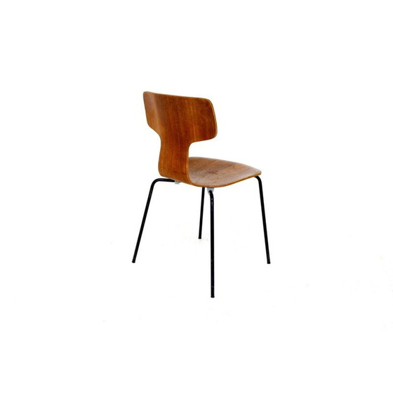 Image 1 of Vintage teak stuhl von arne jacobsen für fritz hansen, Dänemark 1960
