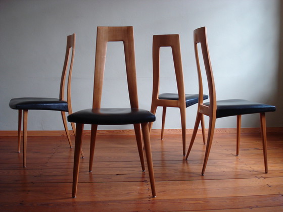 Image 1 of 4x Esszimmerstuhl von Veil von Ernst Martin Dettinger