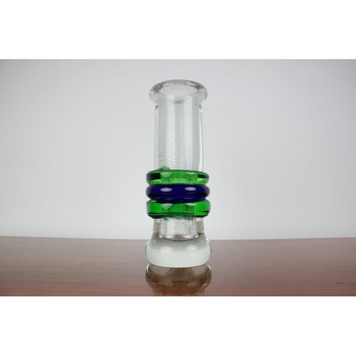 Vintage-Vase aus Kunstglas von Pavel Jezek für die Glashütte Skrdlovice, 1975er Jahre