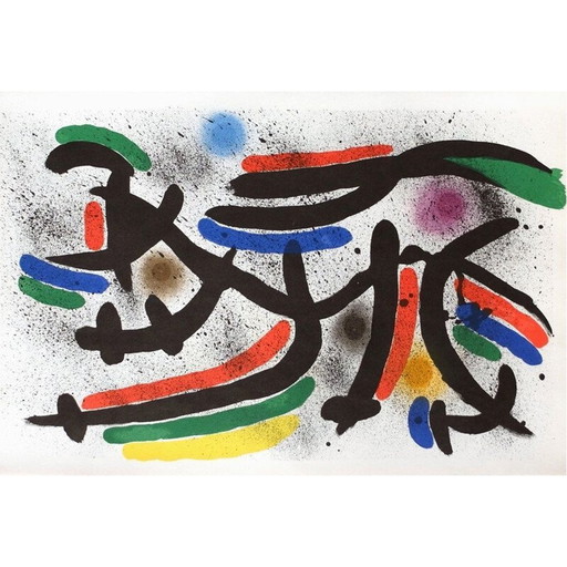 Lithographie von Joan Miro, 1972