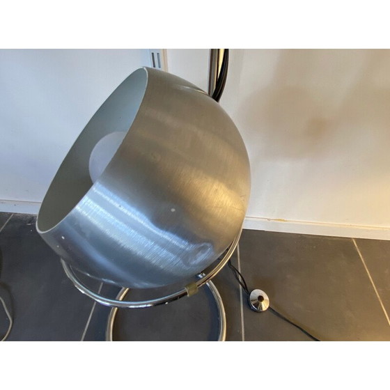 Image 1 of Lampadaire vintage chromé eye ball de Goffredo Reggiani, 1970