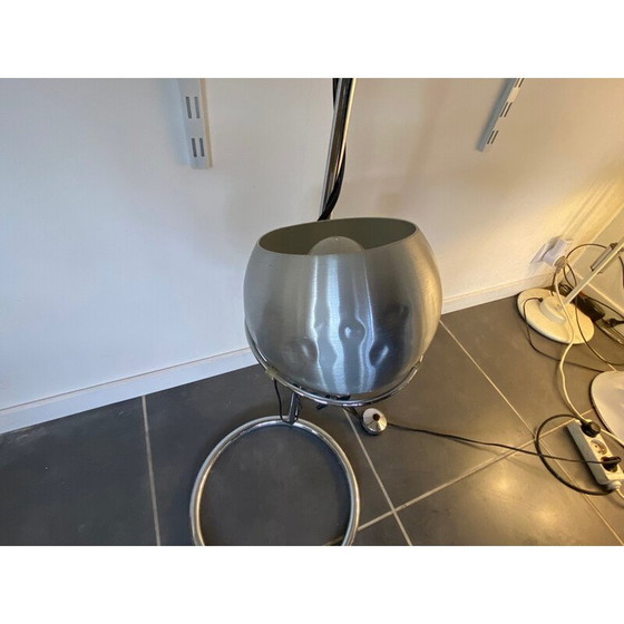 Image 1 of Lampadaire vintage chromé eye ball de Goffredo Reggiani, 1970