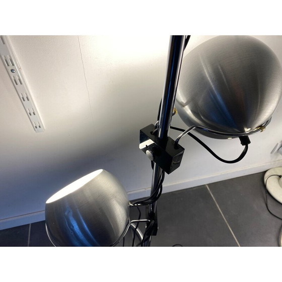 Image 1 of Lampadaire vintage chromé eye ball de Goffredo Reggiani, 1970