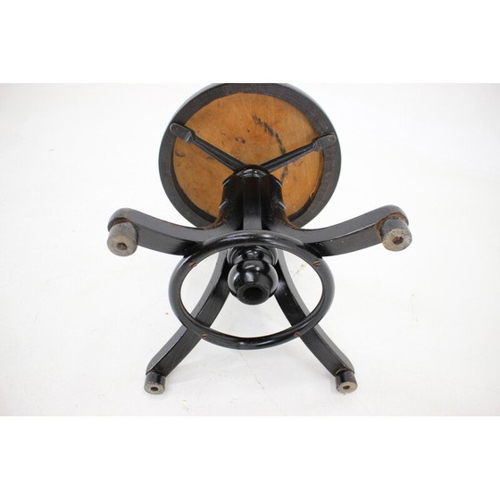 Image 1 of Vintage Fischel verstellbarer Hocker, Tschechoslowakei 1930er Jahre