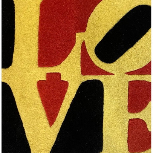 Liebesteppich aus alter Wolle von Robert Indiana, 2005