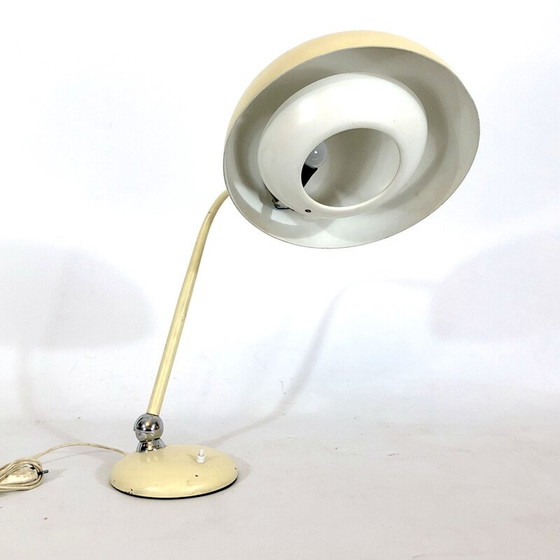 Image 1 of Vintage-Schreibtischlampe mit Gelenk aus Lack und Chrom von Stilnovo, 1950