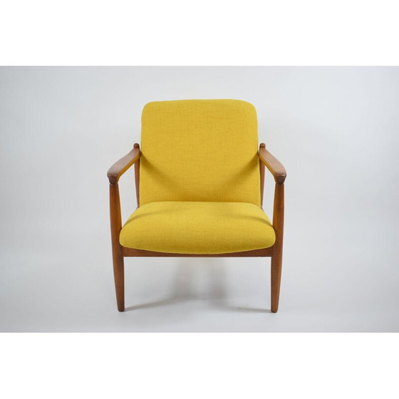 Image 1 of Vintage polnischer Sessel GFM64, entworfen von E.Homa gelb 1960er Jahre