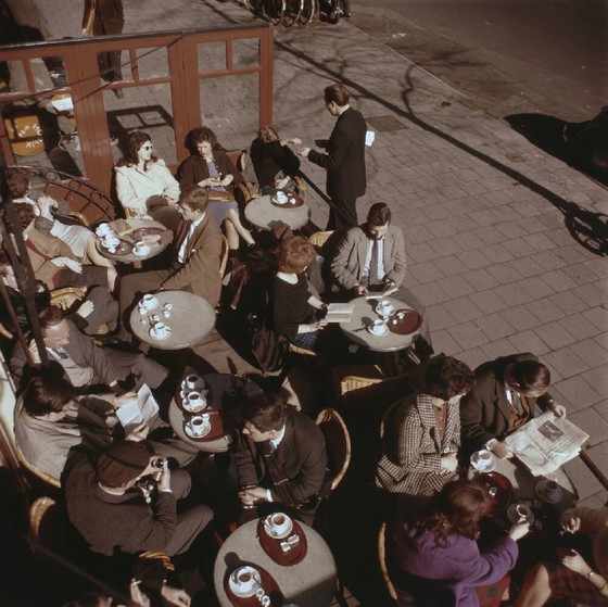 Image 1 of Fotograf Harry Pot | Kunstdruck | 1961 | Amsterdam | Rembrandt-Platz