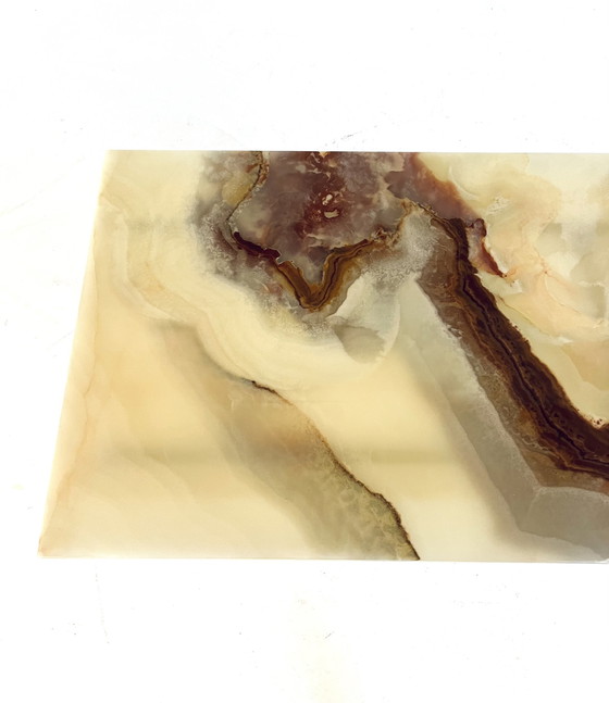 Image 1 of Onyx & Chrom Couchtisch '80