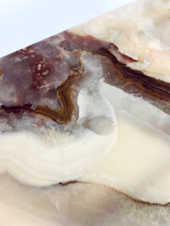 Image 1 of Onyx & Chrom Couchtisch '80