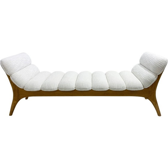 Image 1 of Vintage-Tagesbett aus Holz und Stoff, Italien