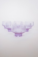 Italienische lilafarbene Coupes 1970er