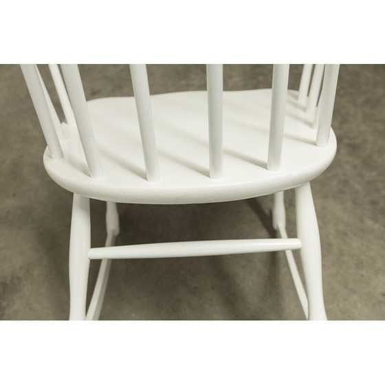 Image 1 of Vintage Grandessa Schaukelstuhl in Ashwood von Lena Larsson für Nesto, Schweden 1960