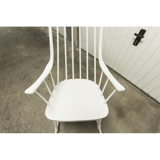 Image 1 of Vintage Grandessa Schaukelstuhl in Ashwood von Lena Larsson für Nesto, Schweden 1960