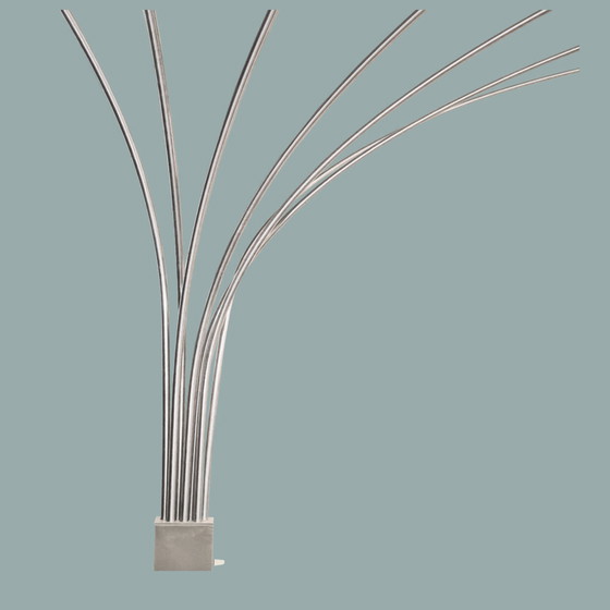 Image 1 of Beeindruckende italienische 7-armige Bogenlampe aus den 1970er Jahren