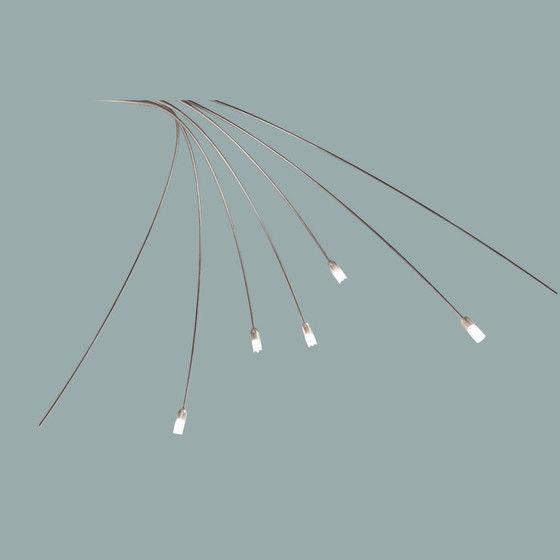 Image 1 of Beeindruckende italienische 7-armige Bogenlampe aus den 1970er Jahren