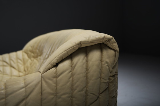 Image 1 of Seltene Vintage Sandra Sofa in Original-Leder - Annie Hieronimus für Cinna Frankreich