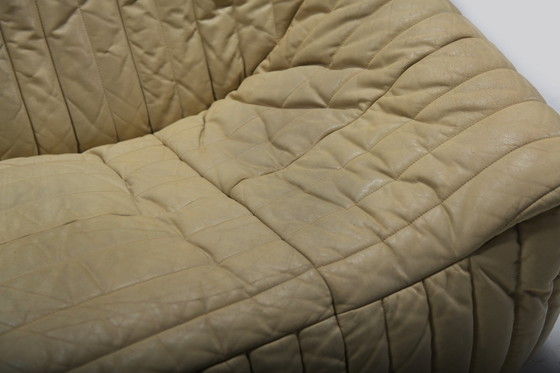 Image 1 of Seltene Vintage Sandra Sofa in Original-Leder - Annie Hieronimus für Cinna Frankreich