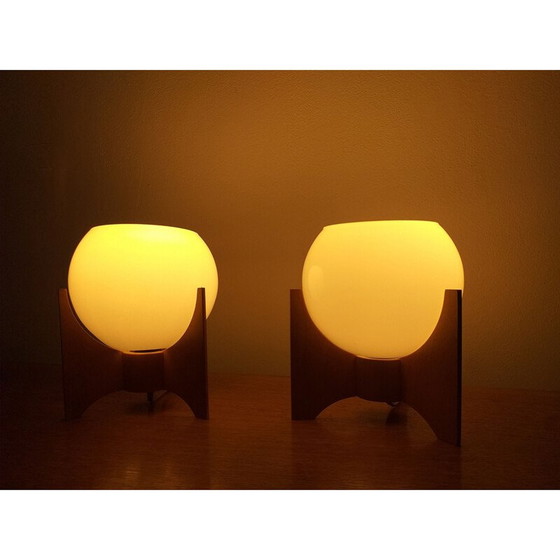 Image 1 of Paar Vintage Rockets Tischlampen 1970er Jahre