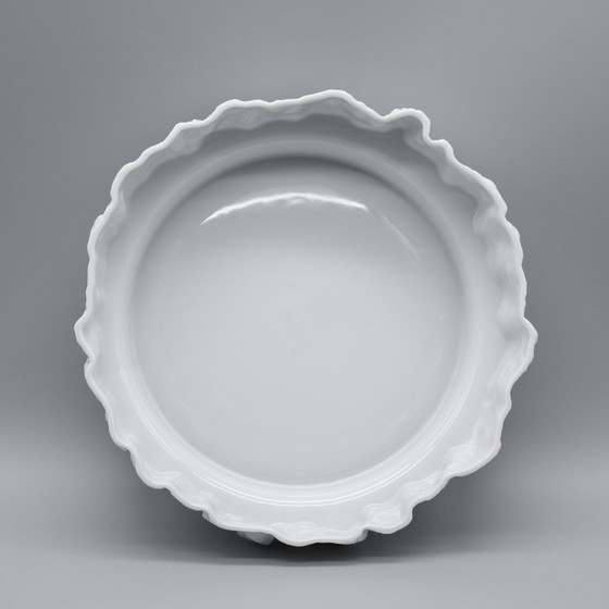 Image 1 of Ernst Fenzl Bareuther Op-Art Rindenrelief Biskuit-Porzellan "Silvana" Vasen-Set ×5