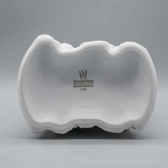 Image 1 of Ernst Fenzl Bareuther Op-Art Rindenrelief Biskuit-Porzellan "Silvana" Vasen-Set ×5