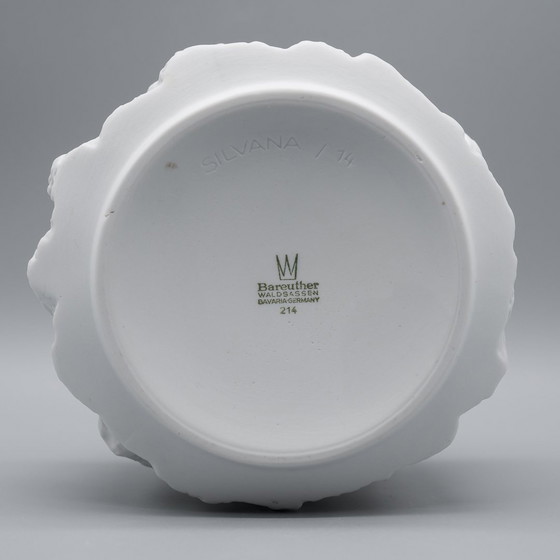 Image 1 of Ernst Fenzl Bareuther Op-Art Rindenrelief Biskuit-Porzellan "Silvana" Vasen-Set ×5