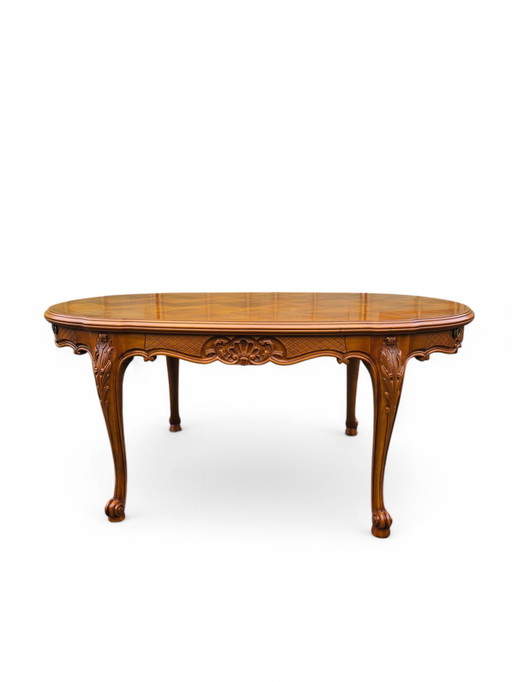 Kirschholztisch im Louis Xv-Stil mit Verlängerungen