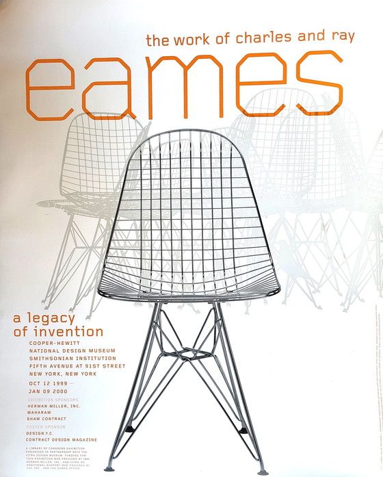 Image 1 of Poster Eames-Ausstellung New York 1999
