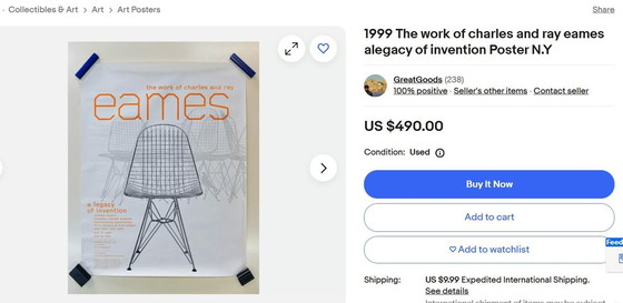 Image 1 of Poster Eames-Ausstellung New York 1999