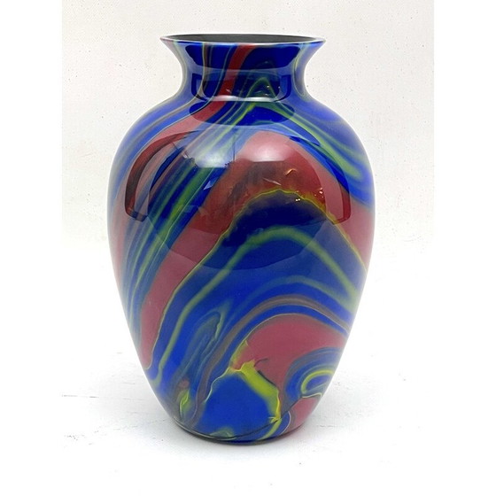 Image 1 of Alte Vase aus Muranoglas von Ottavio Missoni, Italien 1980er Jahre