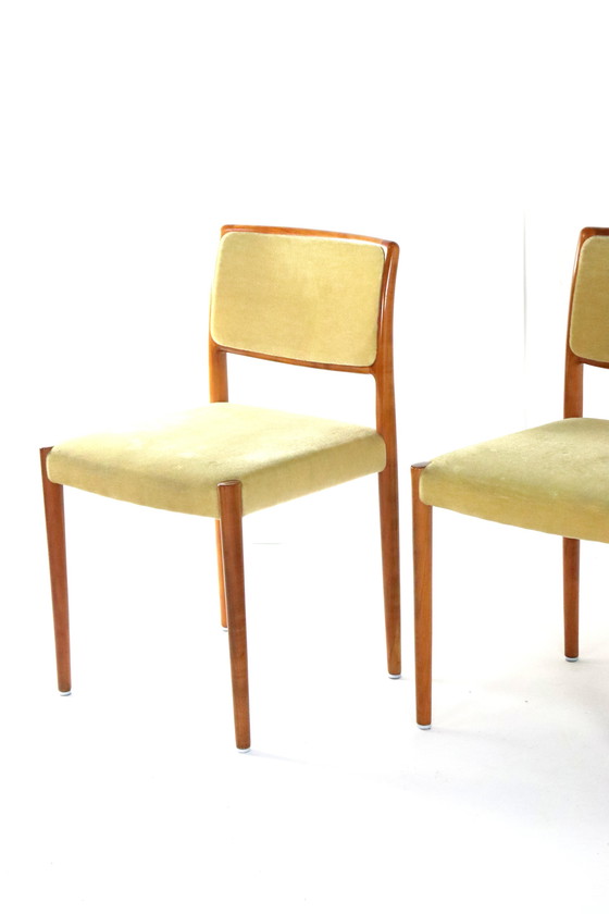 Image 1 of 4x Niels O Möller Modell 80 Stühle Esszimmerstühle vintage