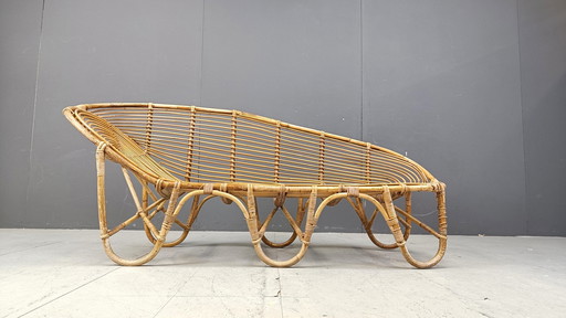 Mid Century Bamboo Daybed, 1960er Jahre