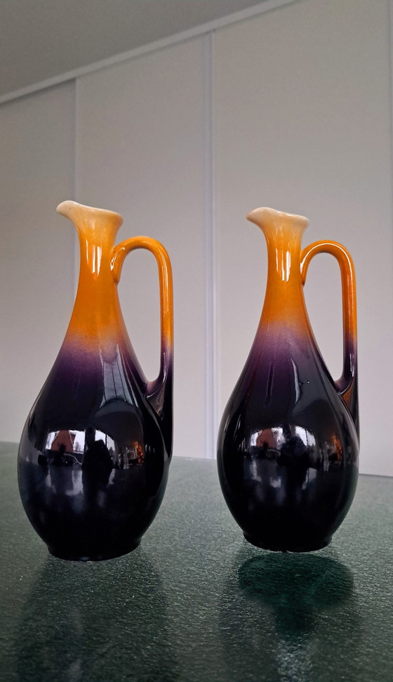 Image 1 of Satz Van 2 Keramieken Vaasjes Porto