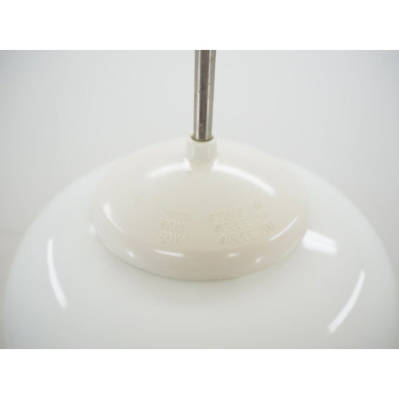 Image 1 of Vintage-Kronleuchter aus Glas und weißem Bakelit, Tschechoslowakei 1960