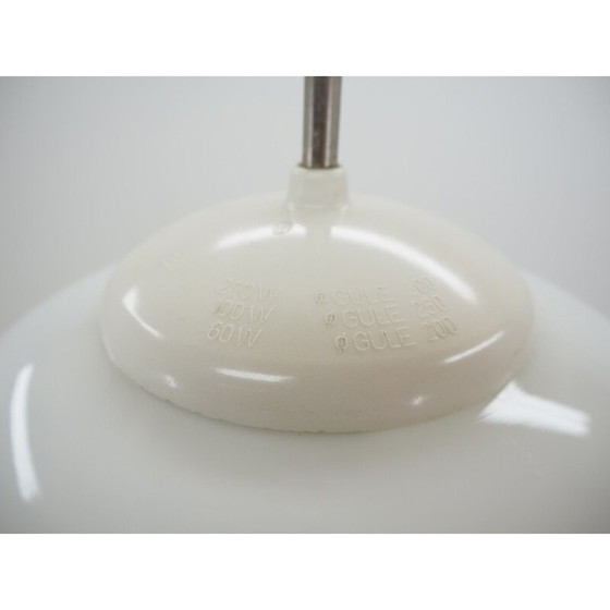 Image 1 of Vintage-Kronleuchter aus Glas und weißem Bakelit, Tschechoslowakei 1960