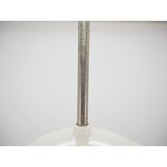 Image 1 of Vintage-Kronleuchter aus Glas und weißem Bakelit, Tschechoslowakei 1960