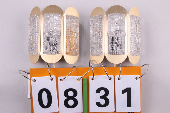 Image 1 of Vitrika Wandleuchten aus Aluminium mit Glas, 1960er Jahre