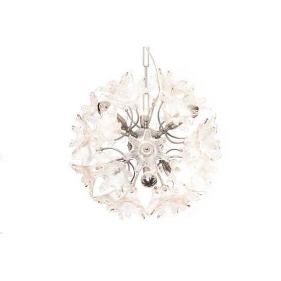 Image 1 of Vintage Venini Blumenleuchter für VeArt 1960er Jahre