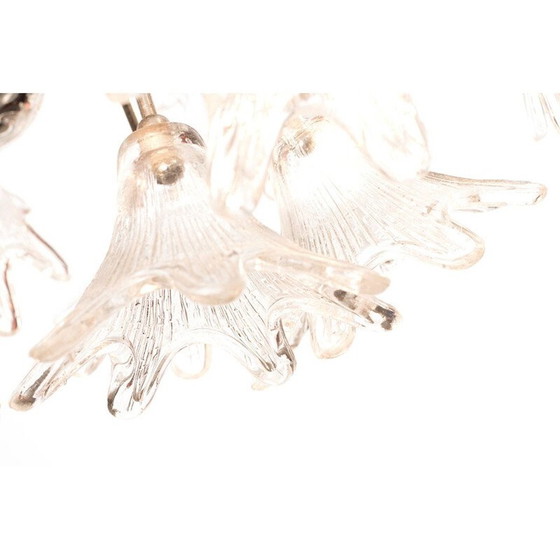 Image 1 of Vintage Venini Blumenleuchter für VeArt 1960er Jahre