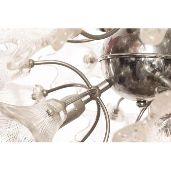 Image 1 of Vintage Venini Blumenleuchter für VeArt 1960er Jahre