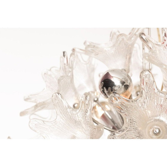 Image 1 of Vintage Venini Blumenleuchter für VeArt 1960er Jahre