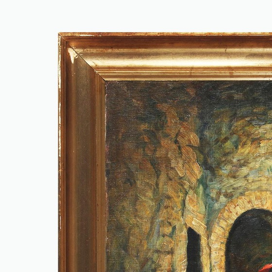 Image 1 of Öl auf Leinwand "Anticoli" vintage von Emil Krause, Dänemark 1945