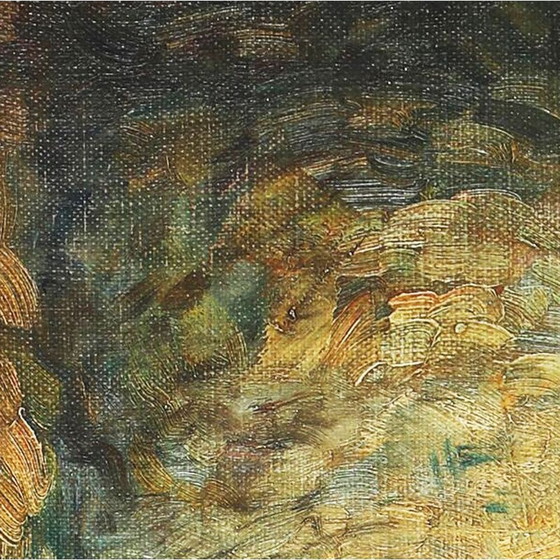 Image 1 of Öl auf Leinwand "Anticoli" vintage von Emil Krause, Dänemark 1945