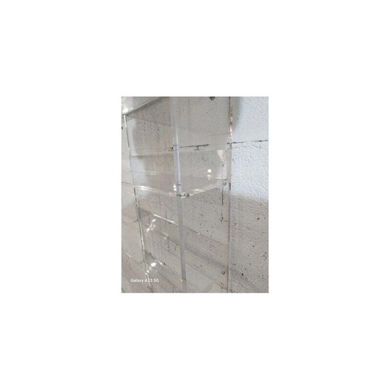 Image 1 of Vintage-Regal aus Plexiglas von David Lange für Le Marais, 1980